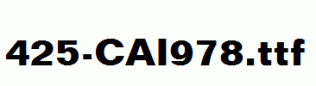 fonts 425-CAI978.ttf