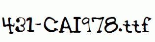 fonts 431-CAI978.ttf