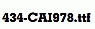 fonts 434-CAI978.ttf
