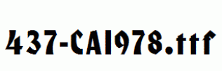 fonts 437-CAI978.ttf