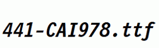 fonts 441-CAI978.ttf