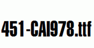 fonts 451-CAI978.ttf