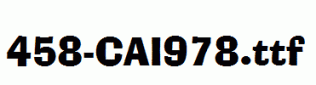 fonts 458-CAI978.ttf