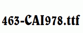fonts 463-CAI978.ttf