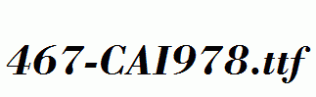 fonts 467-CAI978.ttf