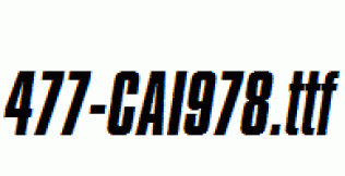 fonts 477-CAI978.ttf