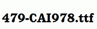 fonts 479-CAI978.ttf