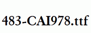 fonts 483-CAI978.ttf