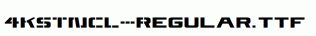 fonts 4KSTNCL-Regular.ttf
