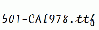 fonts 501-CAI978.ttf