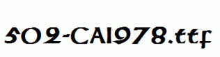 fonts 502-CAI978.ttf
