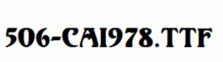 fonts 506-CAI978.ttf