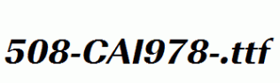 fonts 508-CAI978-.ttf