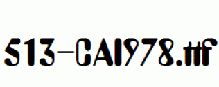 fonts 513-CAI978.ttf