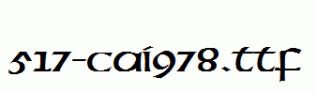fonts 517-CAI978.ttf