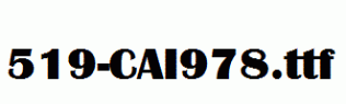 fonts 519-CAI978.ttf