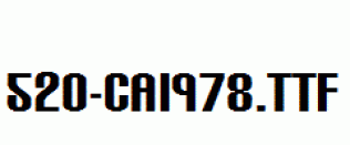 fonts 520-CAI978.ttf