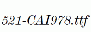 fonts 521-CAI978.ttf