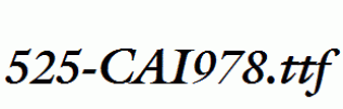 fonts 525-CAI978.ttf