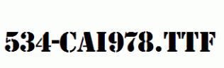 fonts 534-CAI978.ttf