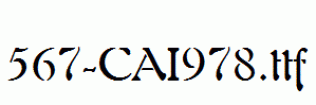fonts 567-CAI978.ttf