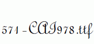 fonts 571-CAI978.ttf