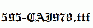 fonts 595-CAI978.ttf