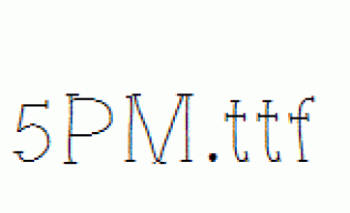 fonts 5PM.ttf