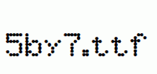 fonts 5by7.ttf