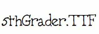 fonts 5thGrader.ttf