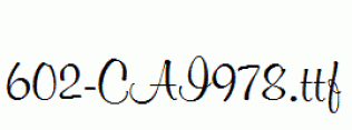 fonts 602-CAI978.ttf