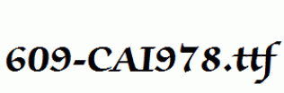 fonts 609-CAI978.ttf
