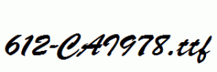 fonts 612-CAI978.ttf