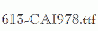 fonts 613-CAI978.ttf
