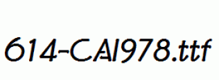 fonts 614-CAI978.ttf