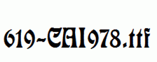 fonts 619-CAI978.ttf