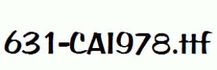 fonts 631-CAI978.ttf