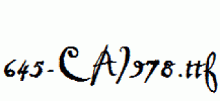 fonts 645-CAI978.ttf