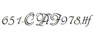 fonts 651-CAI978.ttf