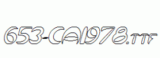 fonts 653-CAI978.ttf