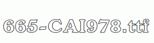 fonts 665-CAI978.ttf