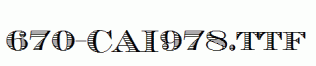 fonts 670-CAI978.ttf