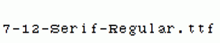 fonts 7-12-Serif-Regular.ttf