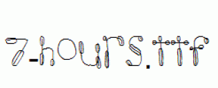 fonts 7-hours.ttf
