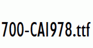 fonts 700-CAI978.ttf