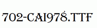 fonts 702-CAI978.ttf