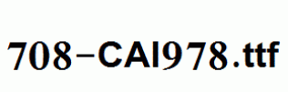 fonts 708-CAI978.ttf
