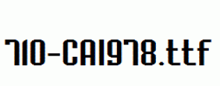 fonts 710-CAI978.ttf