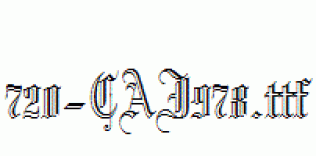 fonts 720-CAI978.ttf