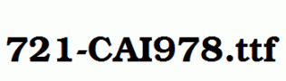 fonts 721-CAI978.ttf